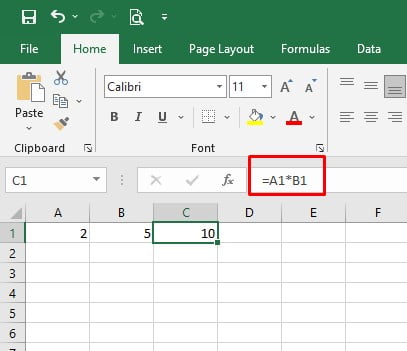 Addition Formula in excel