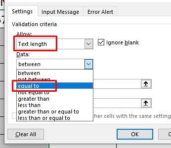 Fixing Text Length