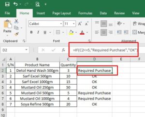 Use of And function in Excel