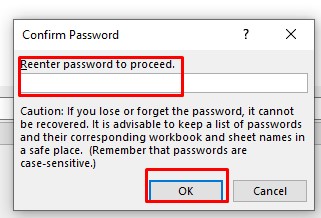 Protection Password in excel