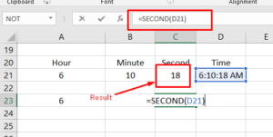 Second Function in Excel