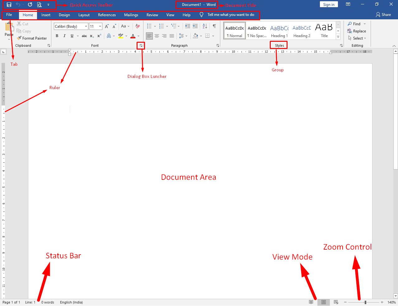 MS Word Basic Tutorial 