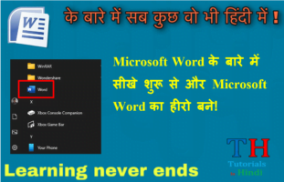 ms word in 2007 in hindi nots