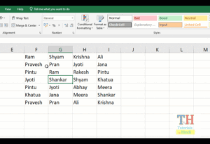 Conditional Formatting Excel