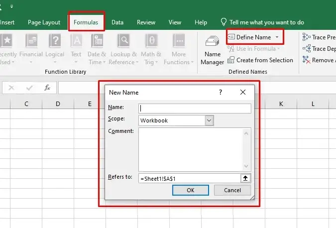 Use of Cell reference in excel in create Function